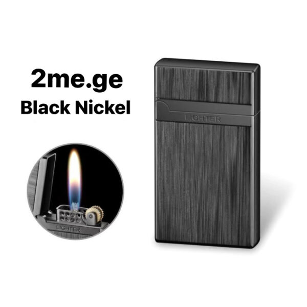 სანთებელა “Zippo Black Nickel” ნავთზე